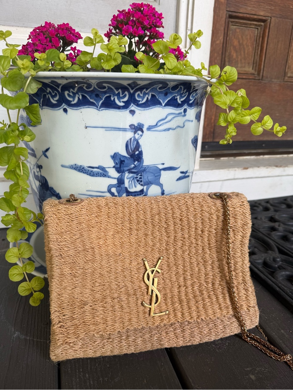 YSL Saint Laurent Raffia Bag - Picture 12 of 12